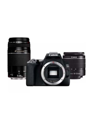 EOS 250D SLR Camera Body Black With EF-S 18-55MM F3.5-5.6 III & EF 75-300MMF4-5.6 III Lens - v1648725429/N53047828A_1