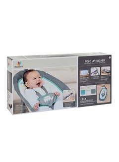 Mastela Lightweight Baby Rocker Adjustable Chair For Newborn To Toddler With Musical Toys-Grey/White  - Image 4