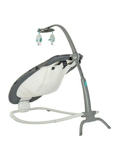 Mastela Lightweight Baby Rocker Adjustable Chair For Newborn To Toddler With Musical Toys-Grey/White  - Image 5