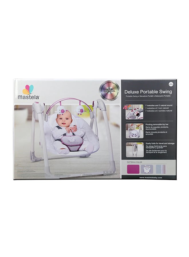 Mastela - Deluxe Portable Baby Swing With The Five-point Seat Belt and Removable Arc, Toys - Image 1
