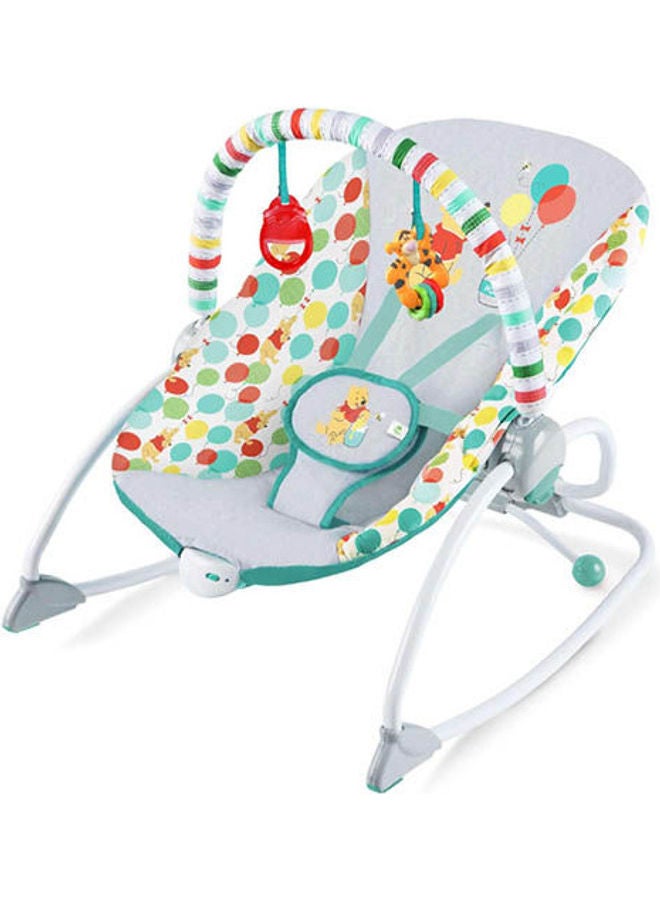 برايت ستارتس كرسي هزاز للأطفال من ديزني بيبي ويني ذا بوه - سعيد كما يمكن أن يكون النحل