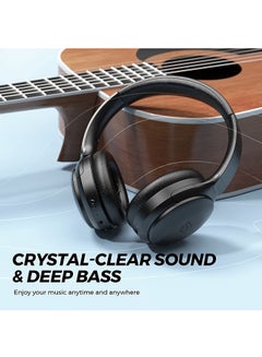 SoundPEATS Wireless Bluetooth Over Ear Headphones Black  - Image 3