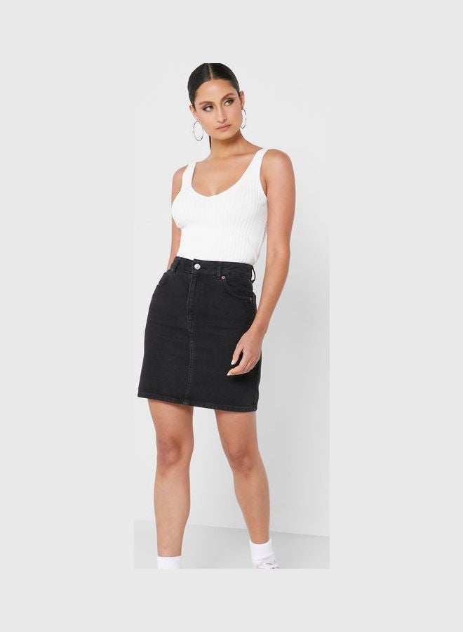 CALVIN KLEIN Ribbed Cami Top White  - Image 4