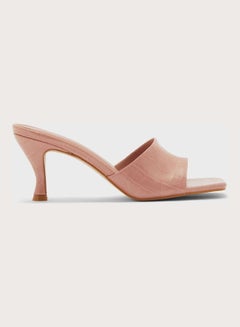 FYOR One Strap Low Heel Sandals Beige  - Image 1