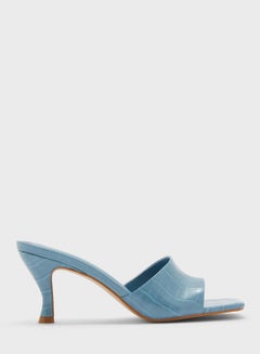 FYOR One Strap Low Heel Sandals Blue  - Image 1