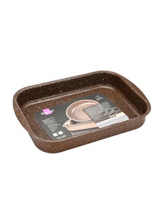 Roaster Pan Aluminum With TouchStone Non Stick Coating Brown 35x25x6cm