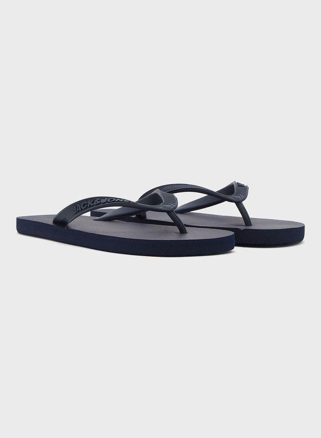 جاك اند جونز T Bar Flip Flops Blue - Image 4