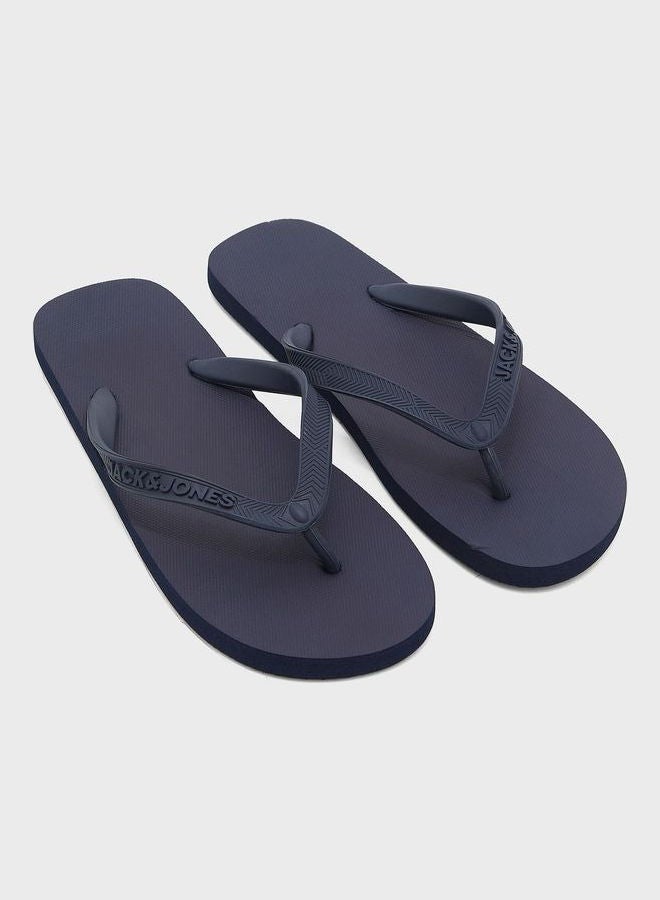 جاك اند جونز T Bar Flip Flops Blue - Image 1