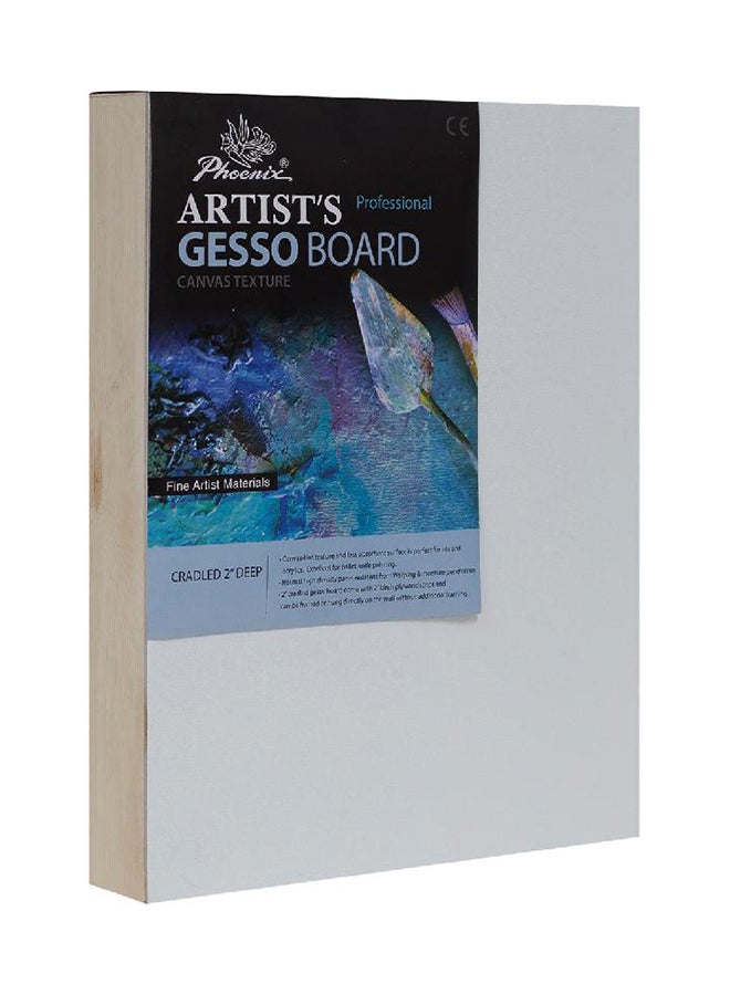 Phoenix Artists Gesso Canvas Panel Board Rectangle White - Image 1