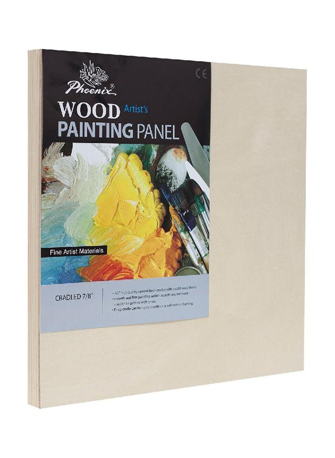 فينيكس Artists Wood Canvas Panel Board Square Beige - Image 1