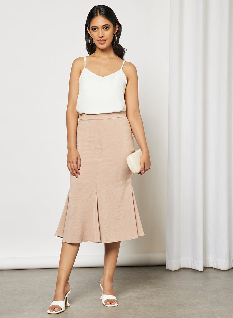 Aila High waist mermaid skirt Brown  - Image 3
