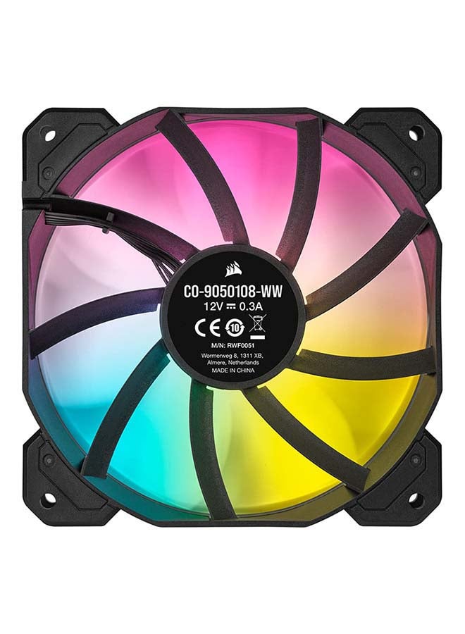 CORSAIR 120mm RGB LED Fan With AirGuide, Single Pack Black  - Image 3