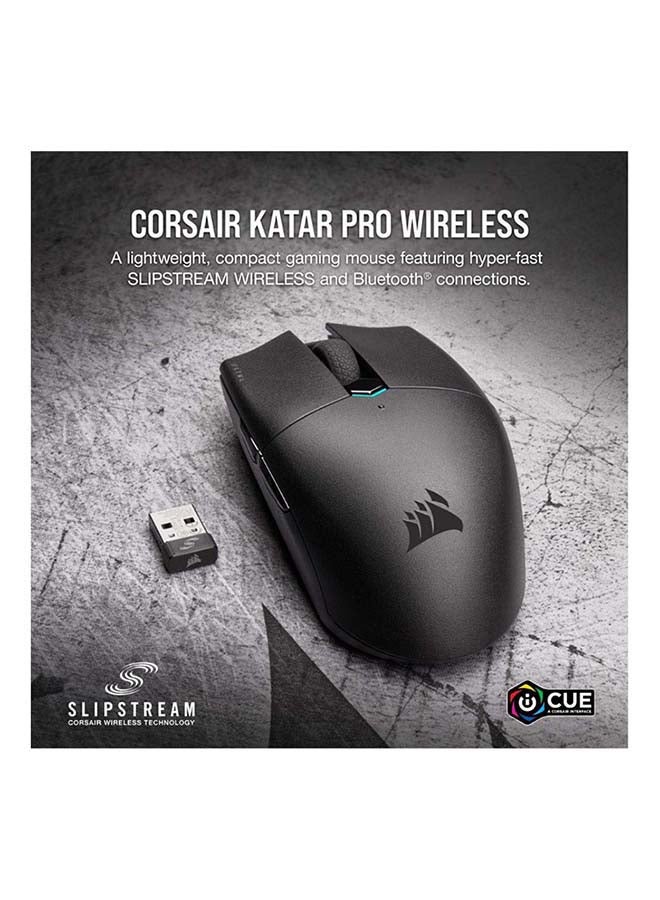 Corsair Katar Pro Wireless, Lightweight FPS/MOBA Gaming Mouse with Slipstream Technology, Compact Symmetric Shape, 10,000 DPI - Black - Image 2