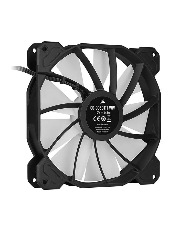 CORSAIR - 140mm RGB LED Fan With AirGuide, Dual Pack With Lighting Node Black - Image 1