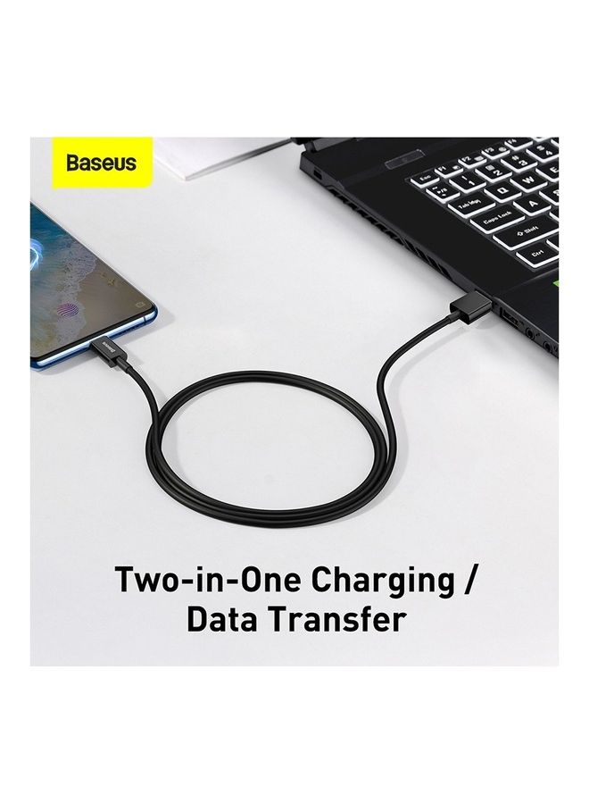Micro USB Cable Fast Quick Charger Cable USB to Micro USB 2.0 Android Charging Cord compatible for Galaxy S7 S6, Note, LG, Nexus, Nokia, PS4 2Meter Black