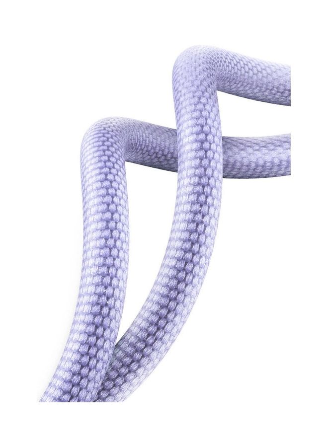 Baseus 100W USB-A to USB-C Cable Fast Charge, Aluminum Alloy Casing Nylon Braided Type-C Cable for Pad Air/iPad Pro, Samsung Galaxy S21/S10/S9/Plus, Huawei, Xiaomi and Many More (1.2M) Purple  - Image 3