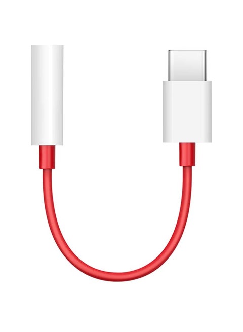 Type-C to 3.5mm Adapter Red/White