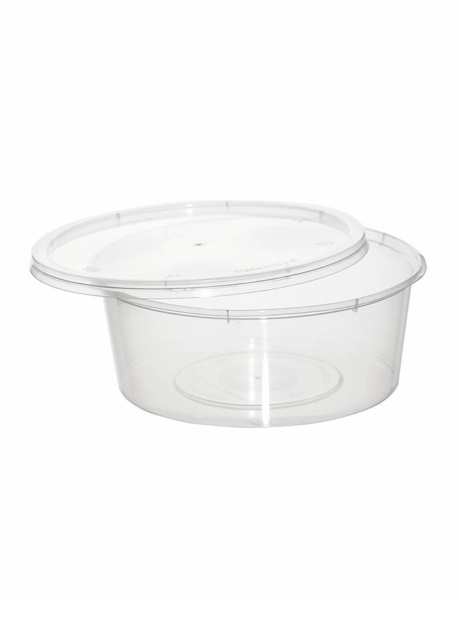Hotpack Disposable Microwave Plastic Container With Lids, 250Cc, Pack Of 5 Clear 250ml - Image 2