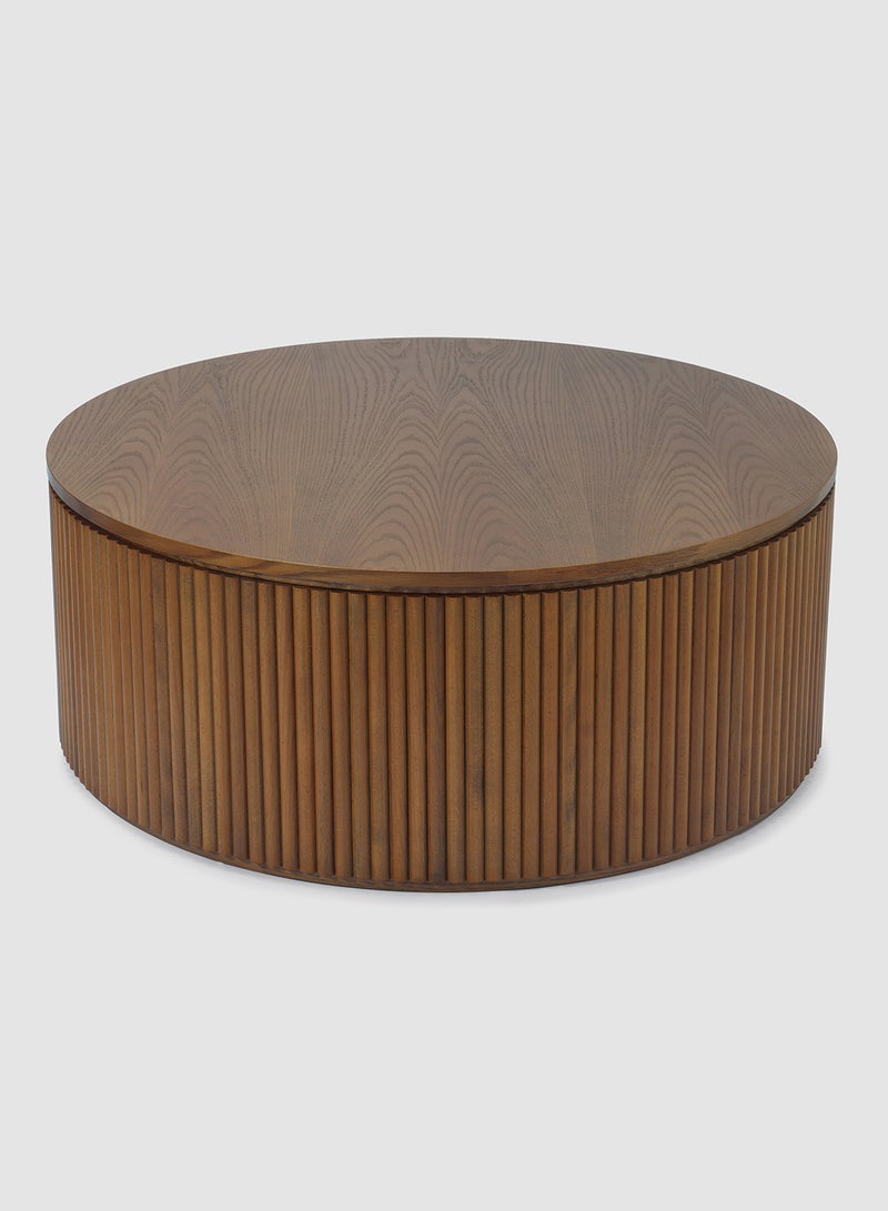 ebb & flow - Side Table Luxurious - Used Next To Sofa As Coffee Corner Wood table - Brown 58 x 58 x 42 hcm - Image 1