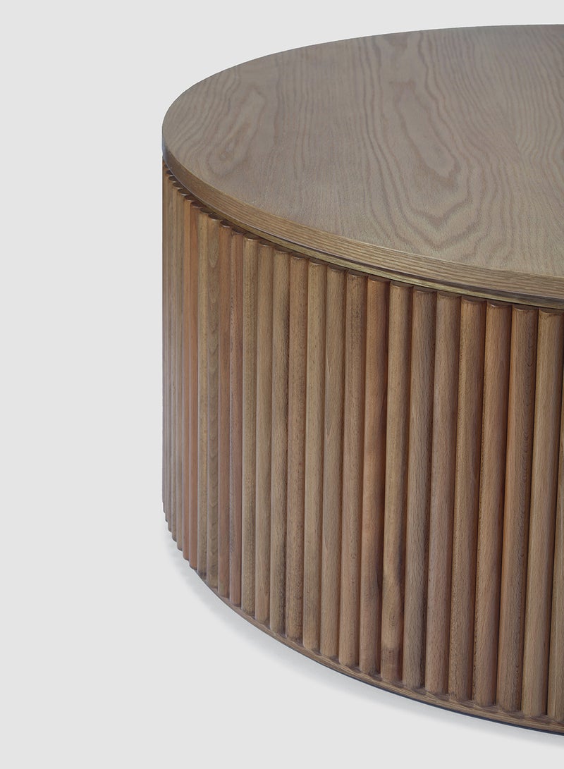 ebb & flow - Side Table Luxurious - Used Next To Sofa As Coffee Corner Wood table - Brown 58 x 58 x 42 hcm - Image 1