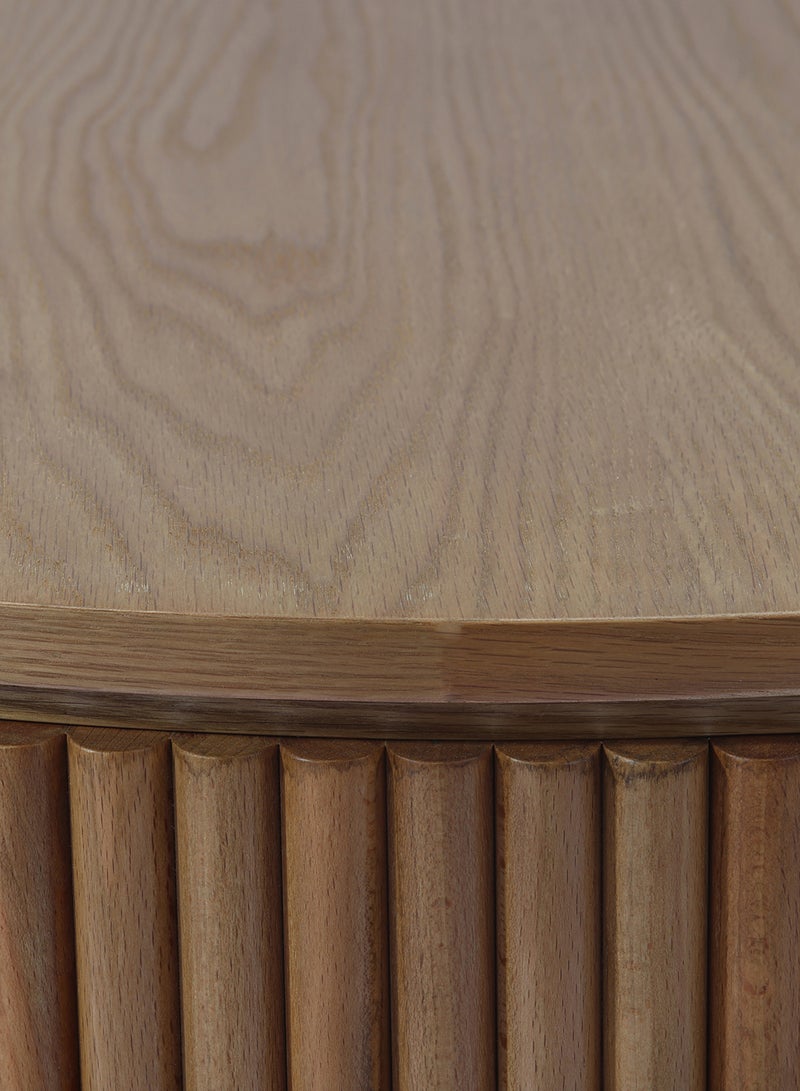 ebb & flow - Side Table Luxurious - Used Next To Sofa As Coffee Corner Wood table - Brown 58 x 58 x 42 hcm - Image 1