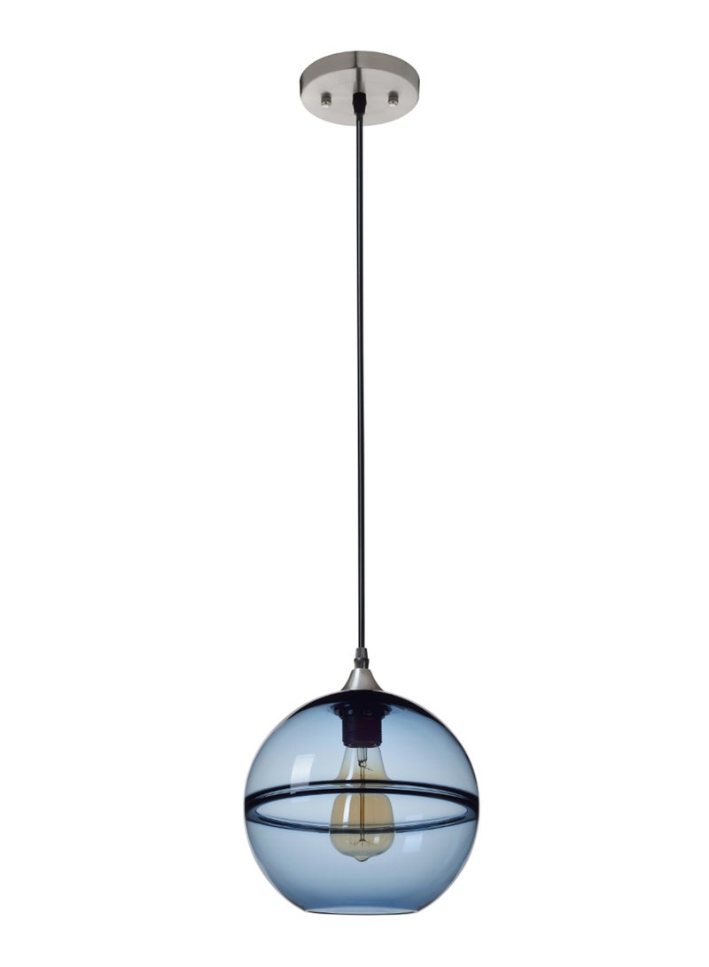 Switch Handmade Art Glass Pendant Lighting Blue Unique Luxury Quality Material for the Perfect Stylish Home 22.8 x 22.8 x 22cm Blue - Image 3