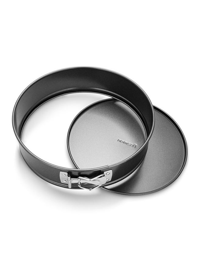 فيسمان صينية سبرينغفورم مستديرة الشكل من الفولاذ الكربوني مع صينية غير لاصقة لخبز الكيك وجزء سفلي قابل للفصل أسود 24x6.8سم - Image 1