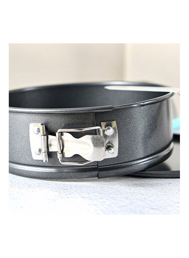 فيسمان صينية سبرينغفورم مستديرة الشكل من الفولاذ الكربوني مع صينية غير لاصقة لخبز الكيك وجزء سفلي قابل للفصل أسود 24x6.8سم - Image 3