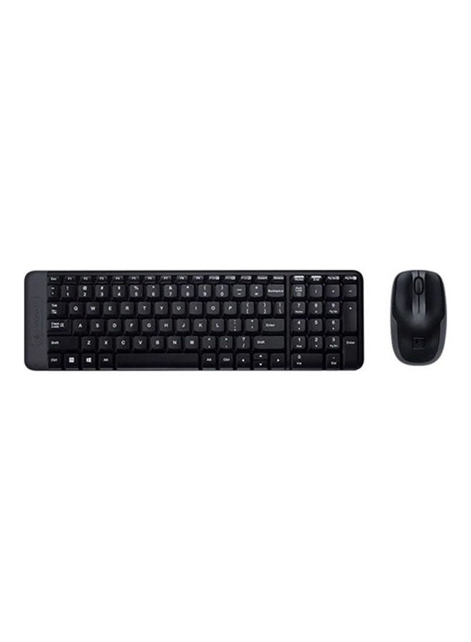 Logitech Keyboard With Mouse   Wireless Combo English & Arabic Black  - Image 1