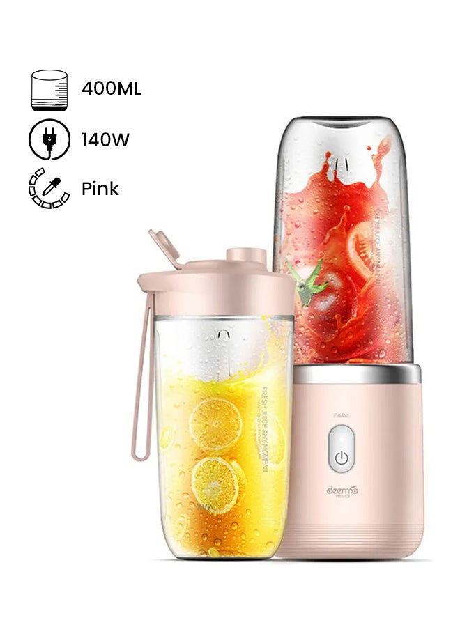 ديرما عصارة محمولة 400 ml 140 W PT141 وردي  - Image 1