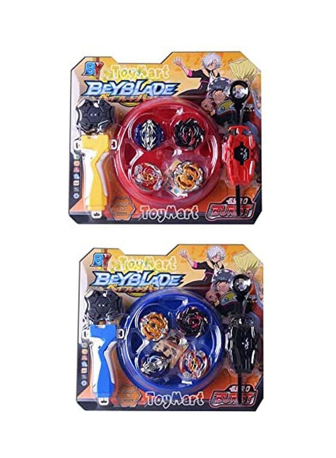 null - 4 in 1 Beyblade Burst Spinning Top Launcher Kids Toy Play Set of 2 - Image 1