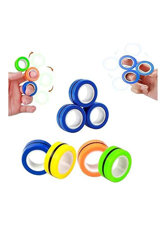 6 Pcs Finger Ring-Anxiety And Stress Relief Ring  - Image 1