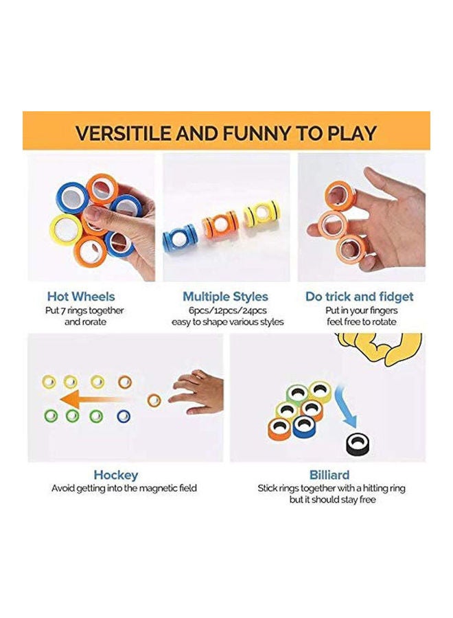 6 Pcs Finger Ring-Anxiety And Stress Relief Ring  - Image 2
