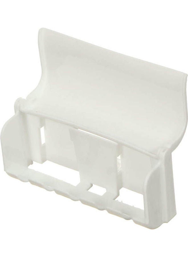 Plastic Toothpaste Dispenser And Toothbrushes Holder White  - Image 3