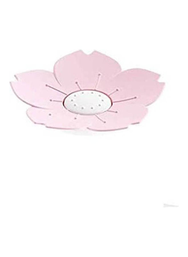 Flower Shaped Sakura Soap Holder Box Soap Save Dish With Drain Hole Pink 14inch - Image 1