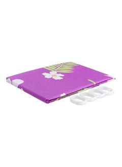 Flamingo Printed Waterproof Shower Curtain Purple 170x180cm