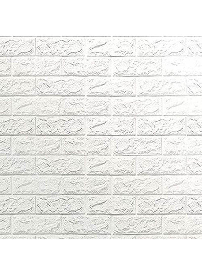 5 قطع 3D نمط الطوب الفن خلفية التلفزيون غرفة نوم الجدار ملصق ديكور المنزل DIY - Image 1