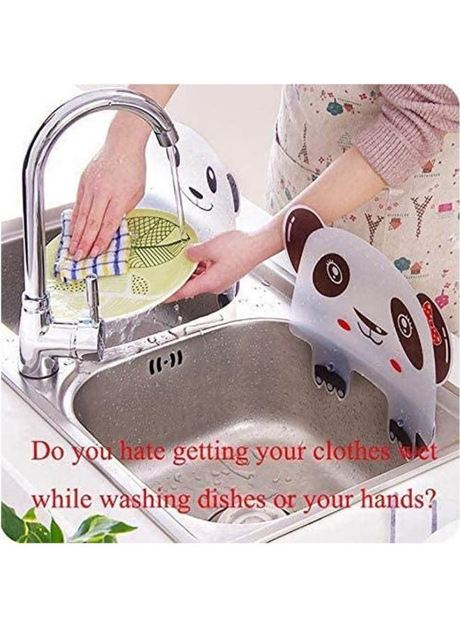 Kitchen Water Splash Guard Sink Water Splash Proof - Panda Multicolour - Image 2