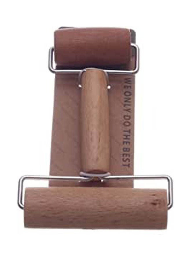 Two-Sided Wooden Rolling Pin Brown