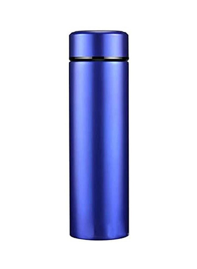 Double Wall Insulated Stainless Steel Vacuum Flask Thermos With Lcd Touch Temperature Display And Strainer Blue 500ml  - Image 2