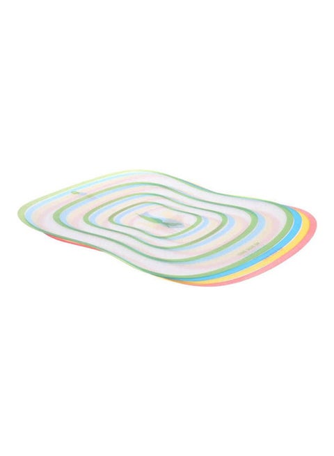Plastic Foldable Cutting Board Set  4 Pieces Multicolour 40x30cm