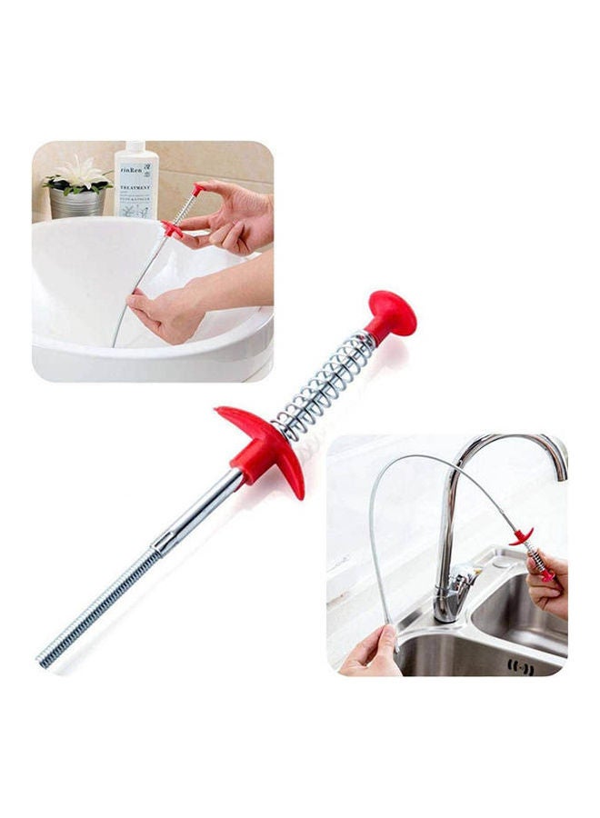 Drain Augers  Drain Clog Remover  Sink Drain Hair Catcher Flexible Pickup Toilet Cleaning Tool With Retractable Claw Stick -- 62.99 Inch Multicolour - Image 3