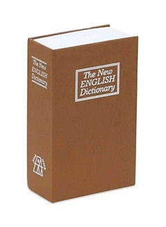 Generic A Small Metal Safe In The Form Of A Real Book To Save Money Brown  - Image 1