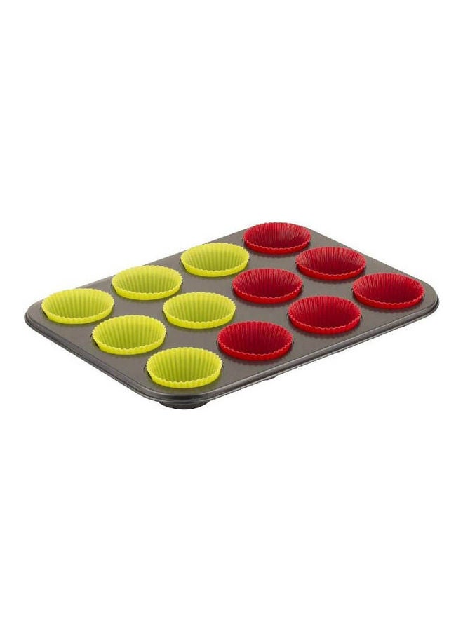 tantitoni - Cake Mold Set Stainless Steel 12Pcs Multicolour - Image 1