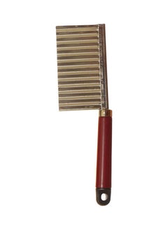 Potato Chip Dough Vegetable Crinkle Wavy Cutter Blade Knife Brown