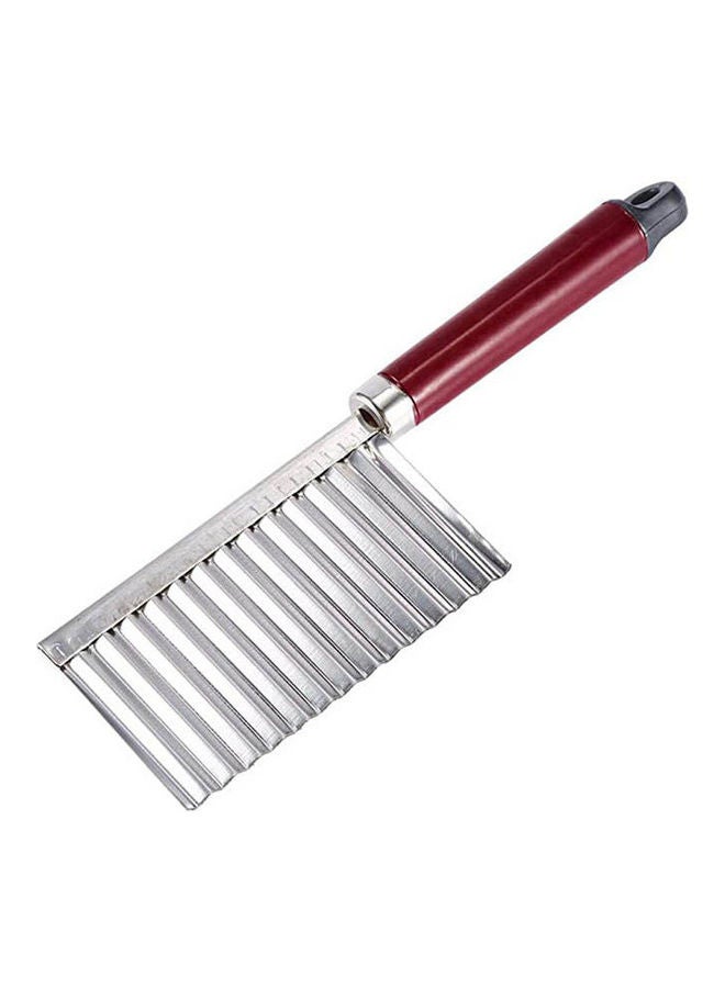 1Pcs Vegetable Carrot Blade Potato Crinkle Wavy Cutter Slicer Red ‎26 x 20.2 x 7.7cm - Image 1