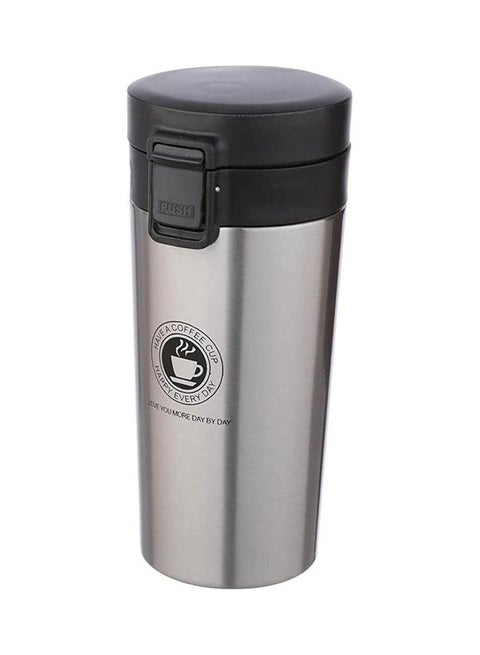 Stainless Steel Thermos Flask With Inner Strainer Silver 400ml
