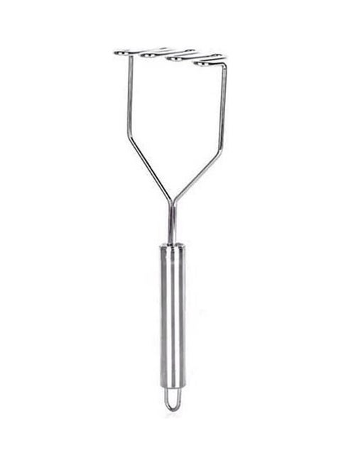 Stainless Steel Kitchen Gadget Wavy Potato Presser Silver