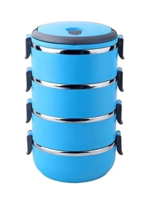 4 Tier Lunch Box Set Blue