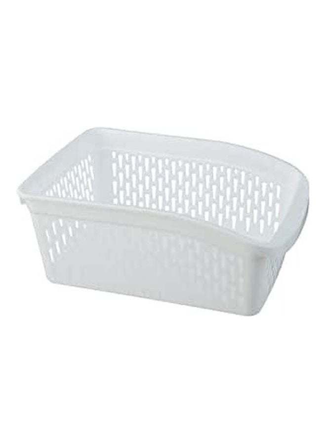 Ghazal Plastic Refrigerator Drawer With Pull Grip White